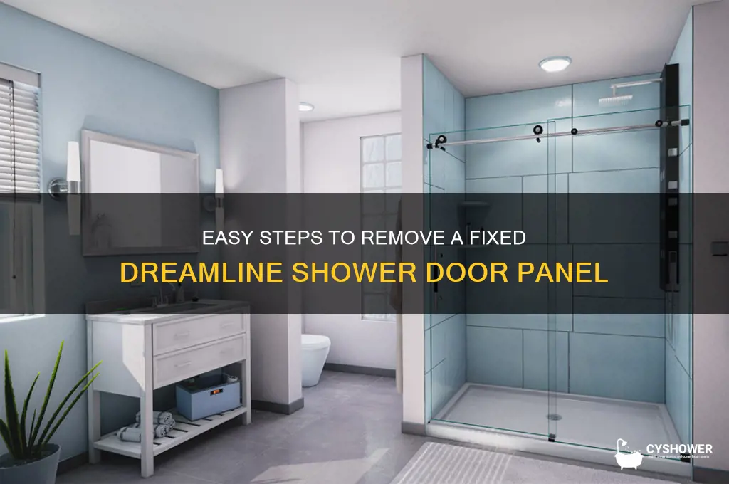 how to remove fixed door of dreamline shower door