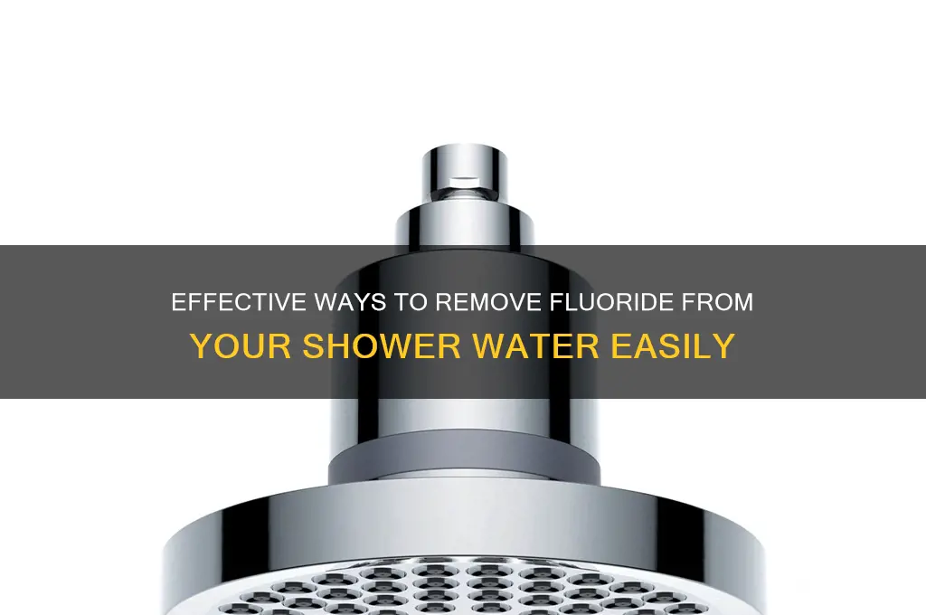 how to remove flouride from shower water