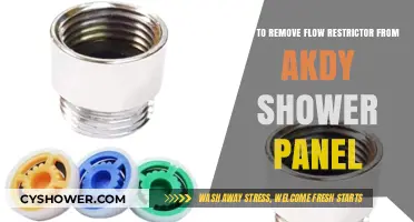 Easy Steps to Remove AKDY Shower Panel Flow Restrictor