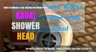 Easy Steps to Remove Flow Restrictor from Pulse Kauai Shower Head