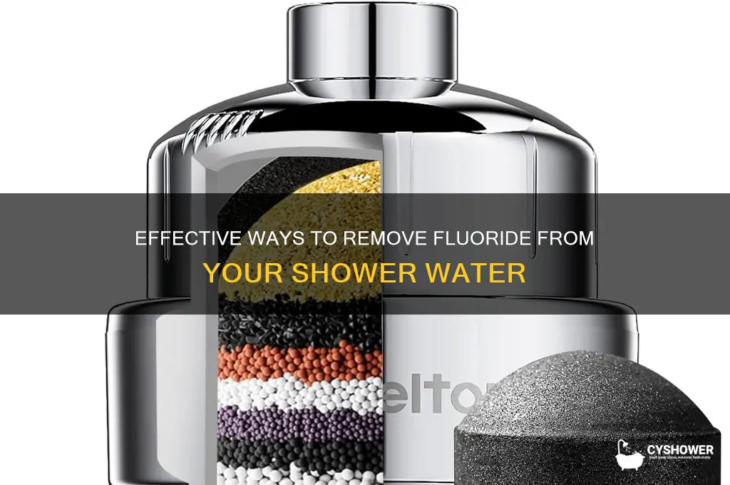 how to remove fluoride from shower