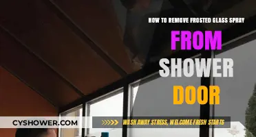 Effortless Removal: Frosted Glass Spray from Shower Doors Simplified