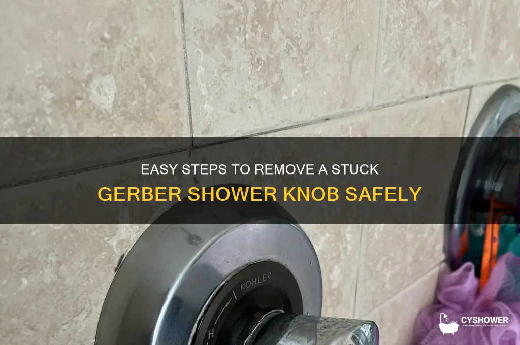 how to remove gerber shower knob