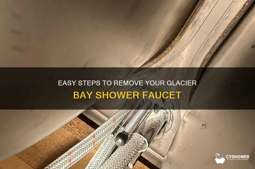how to remove glacier bay shower faucet