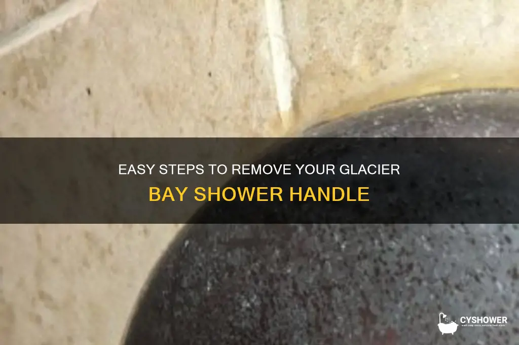 how to remove glacier bay shower handle