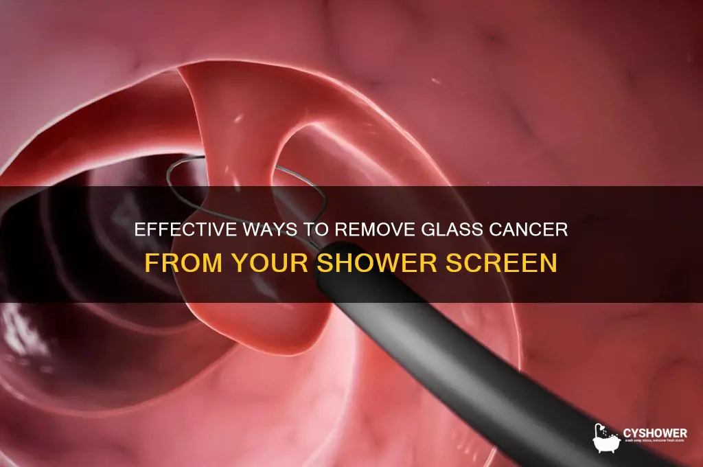 how to remove glass cancer from shower screen