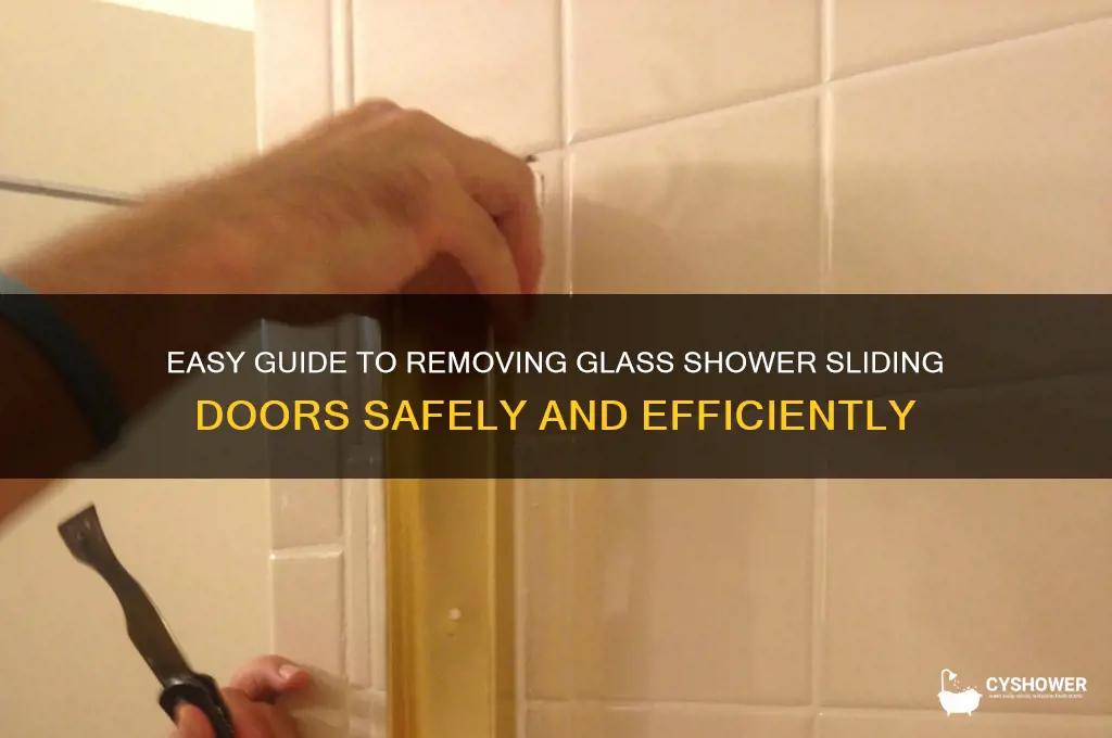 how to remove glass shower sliding doors