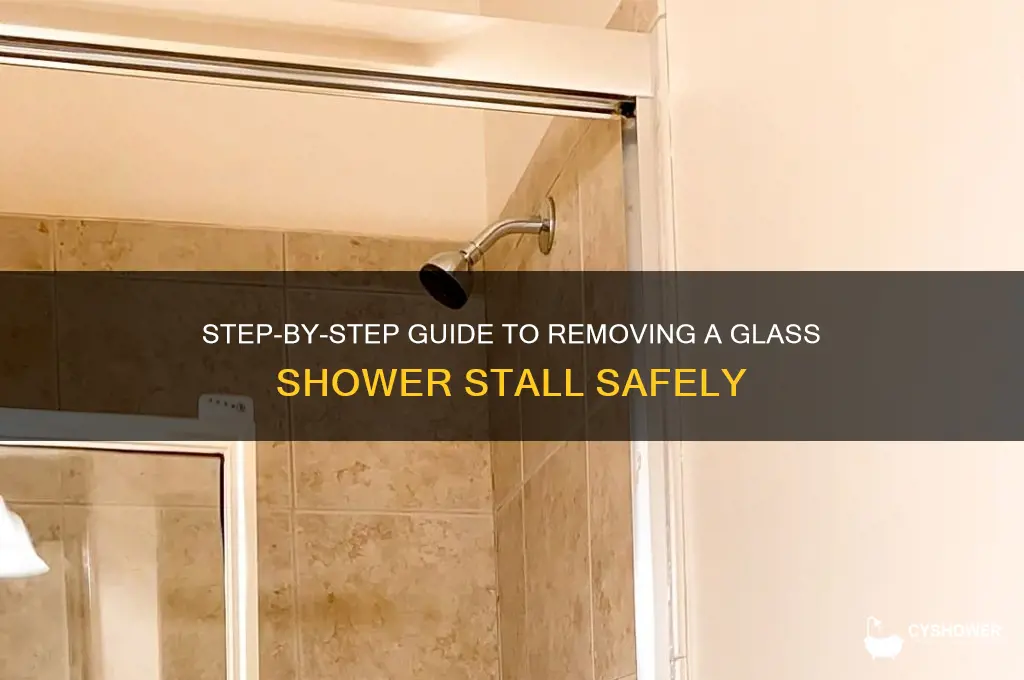 how to remove glass shower stall