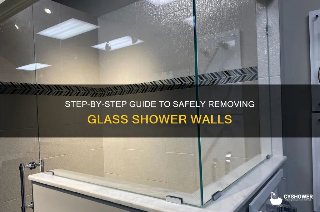 how to remove glass shower wall