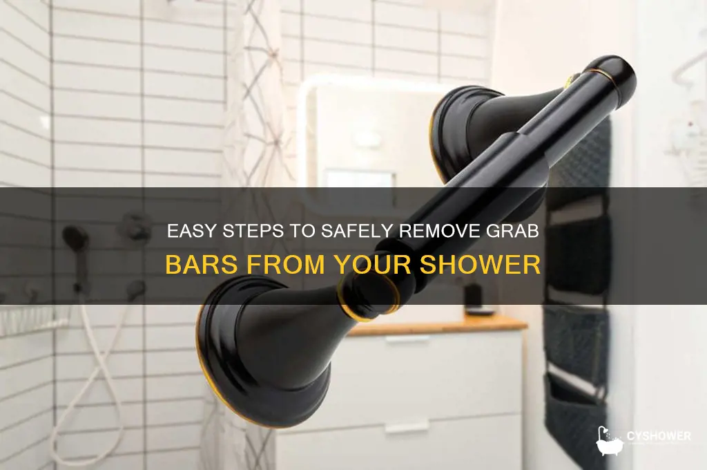 how to remove grab bars from shower