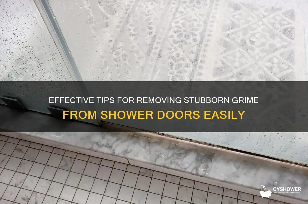 how to remove grime from shower dorr removal