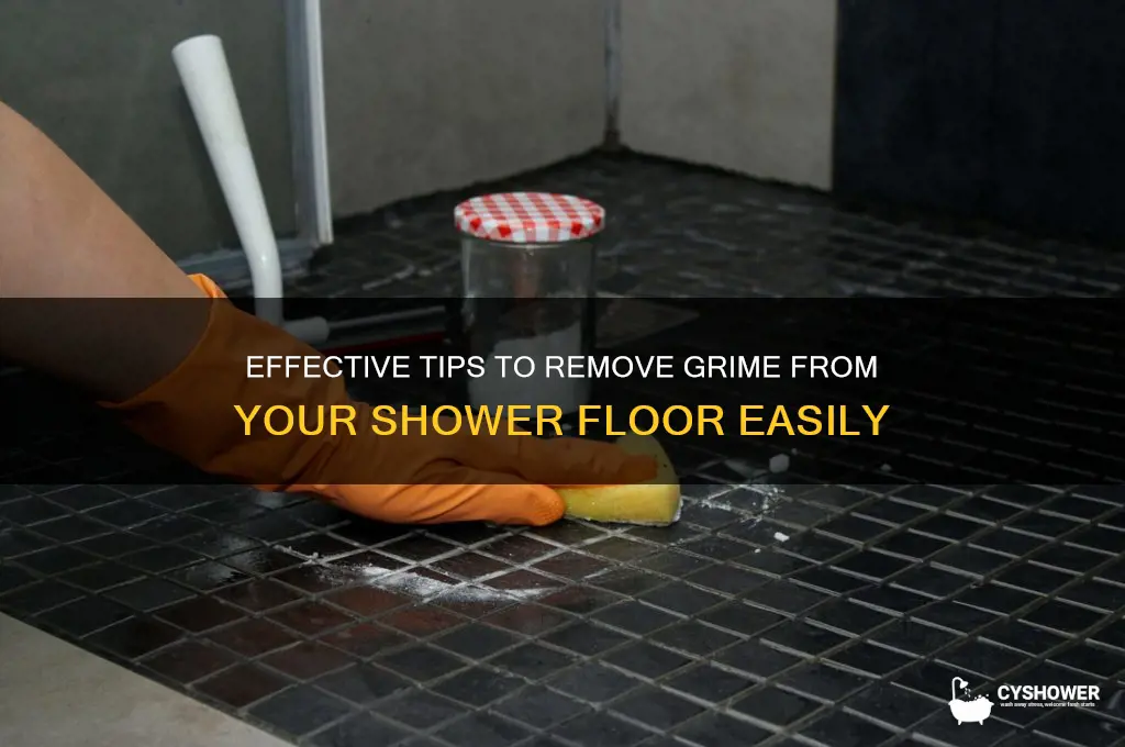 how to remove grime from shower floor