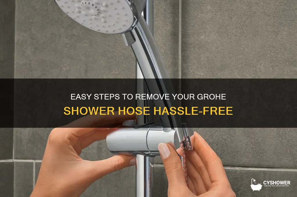 how to remove grohe shower hose