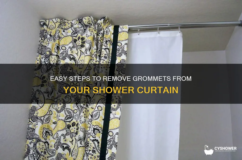 how to remove grommets from shower curtain
