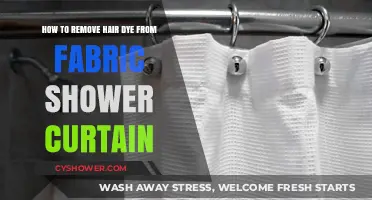 Quick Fix: Removing Hair Dye Stains from Fabric Shower Curtains