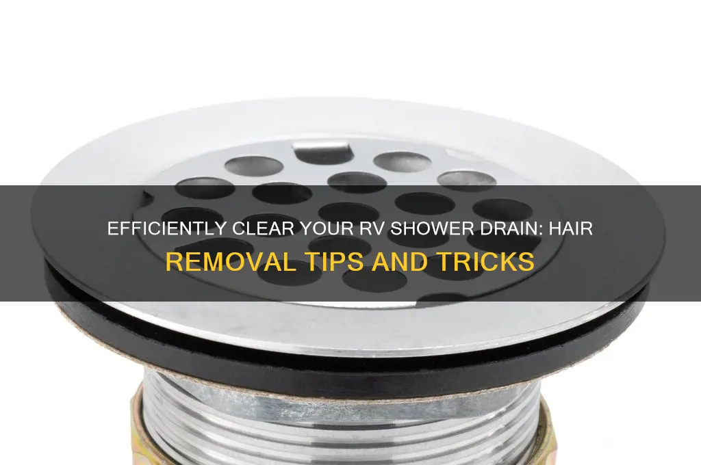 how to remove hair from rv shower drain