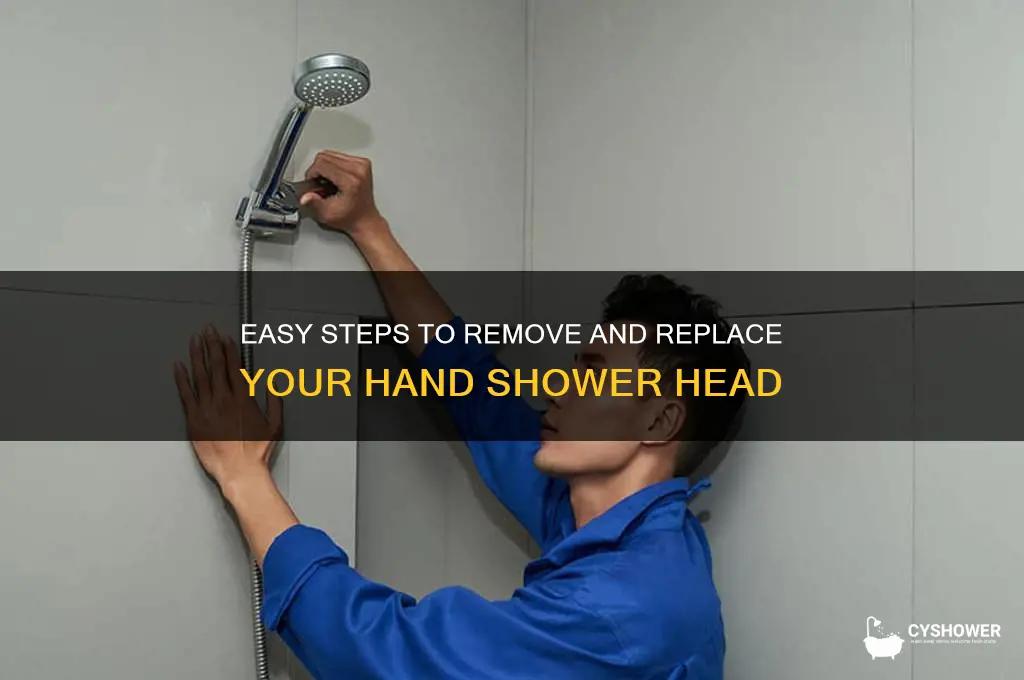 how to remove hand shower head