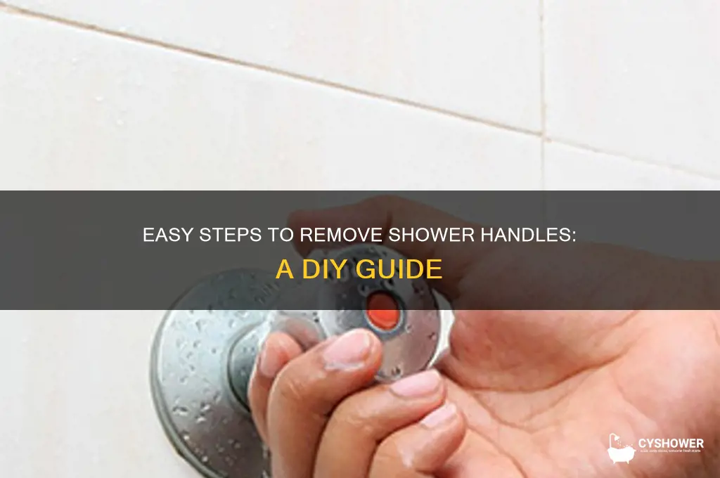 how to remove handles from shower