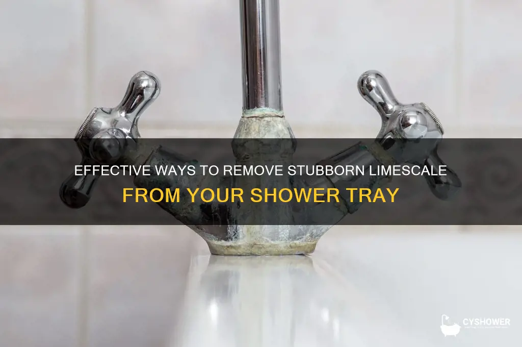how to remove hard limescale from shower tray