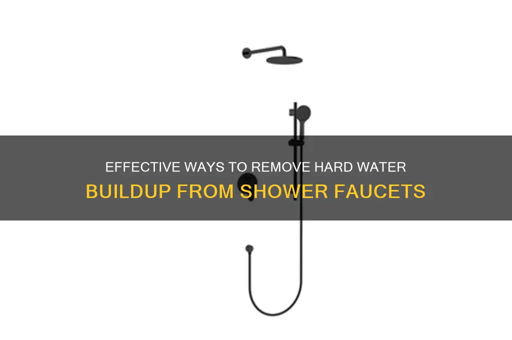how to remove hard water from shower faucet