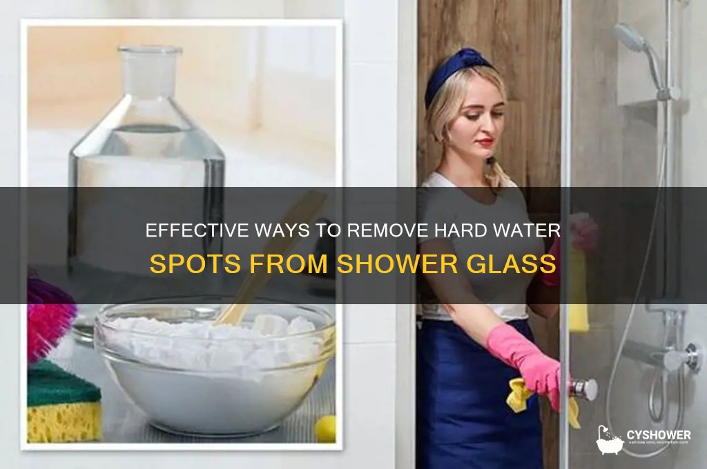 how to remove hard water spots from shower gladd