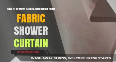 Effective Ways to Remove Hard Water Stains from Fabric Shower Curtains