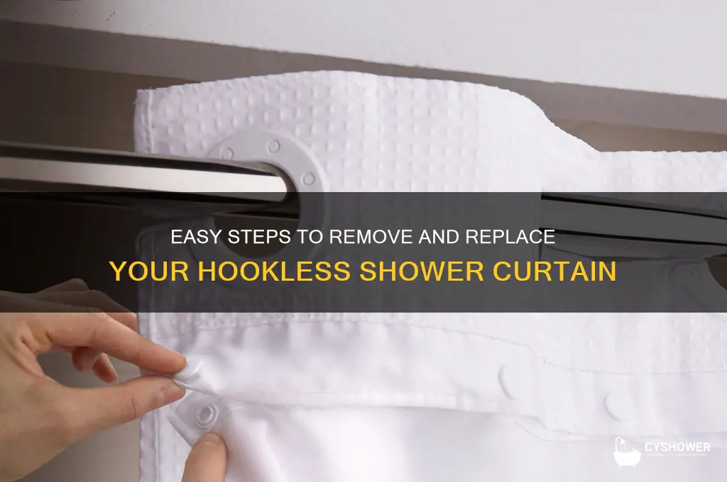 how to remove hookless shower curtain