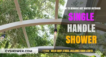 Easy Steps to Remove Your Outdoor Single-Handle Hot Water Shower