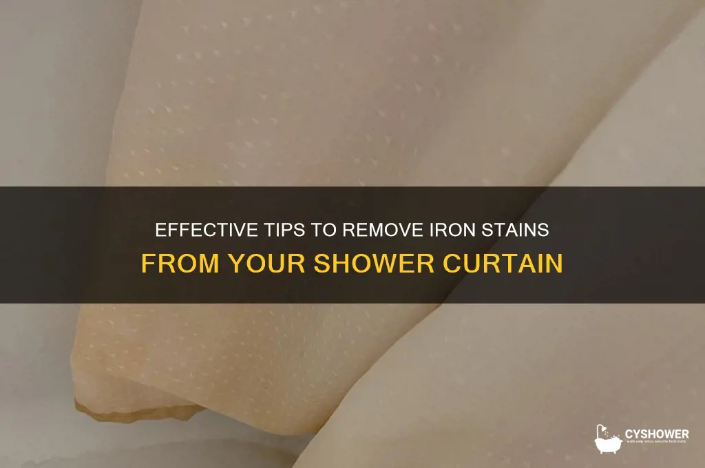 how to remove iron stains from shower curtain