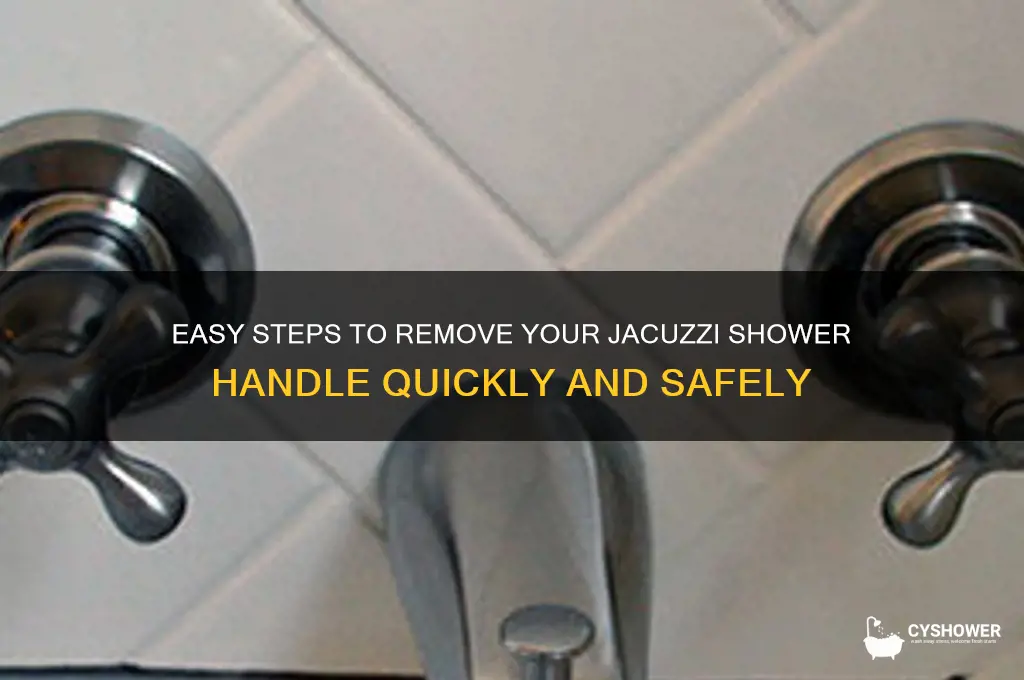 how to remove jacuzzi shower handle