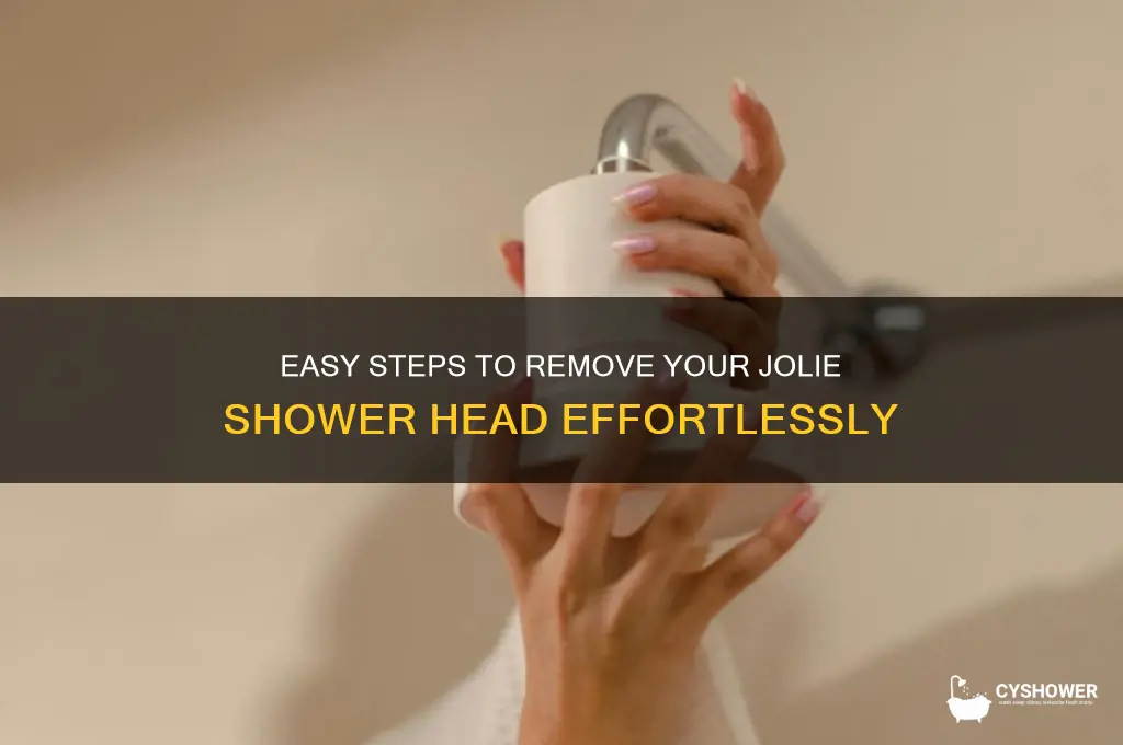 how to remove jolie shower head