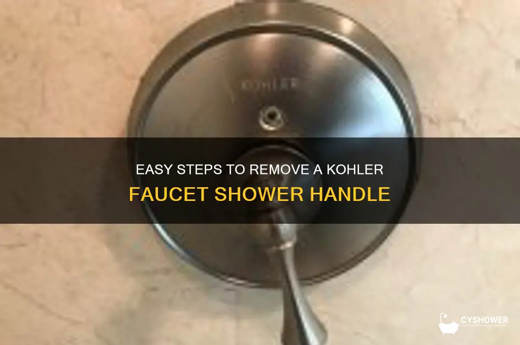 how to remove kohler faucet shower