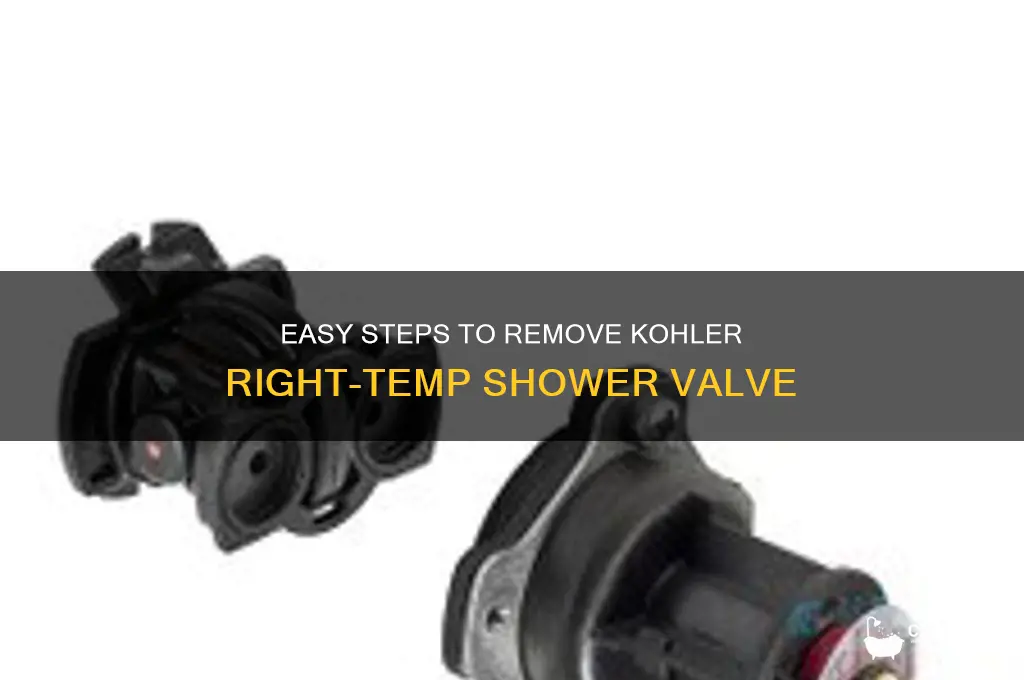 how to remove kohler right temp shower valve