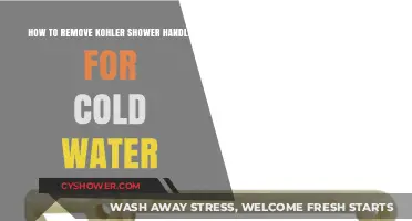 Easy Steps to Remove Kohler Cold Water Shower Handle