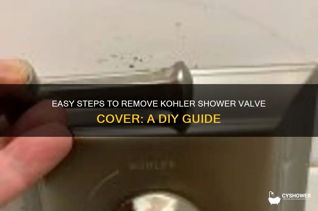 how to remove kohler shower valve cover