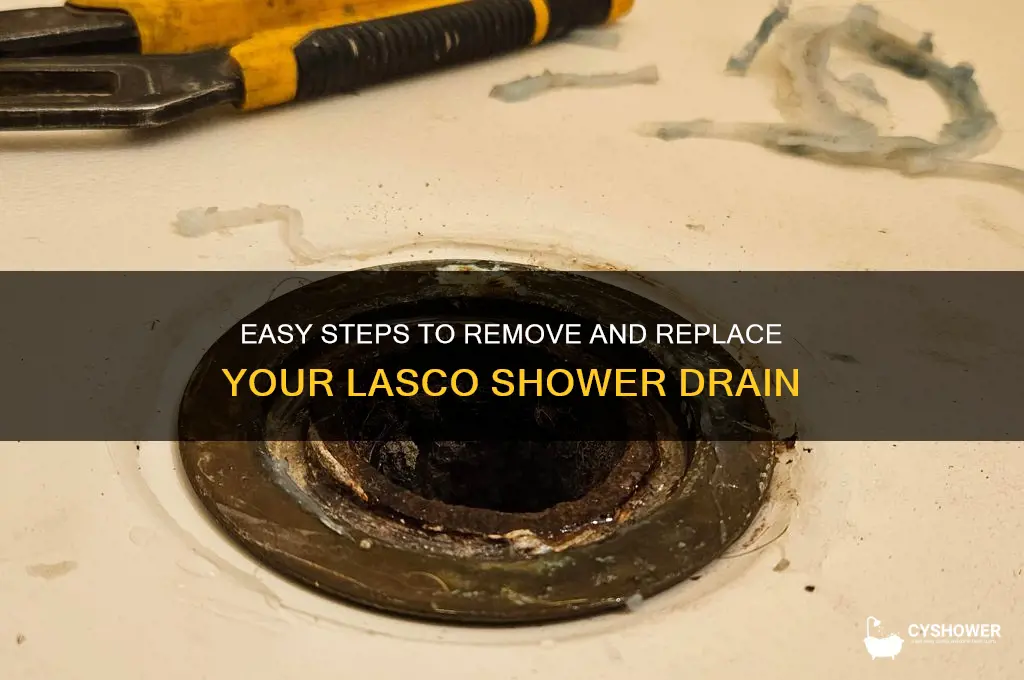 how to remove lasco shower drain