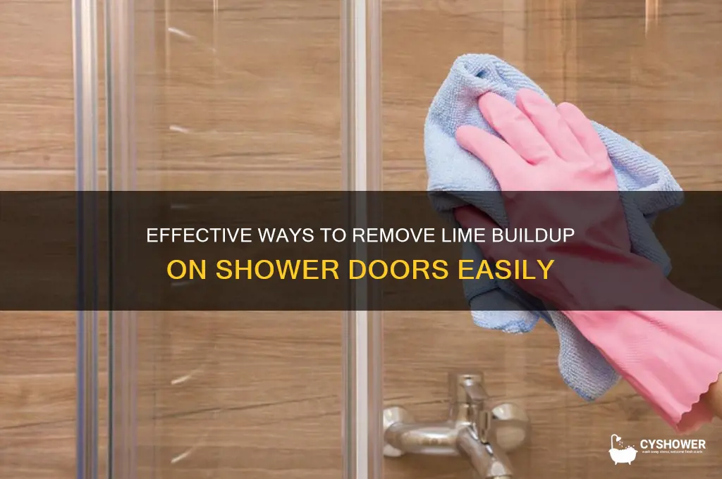 how to remove lime buildup on shower doors