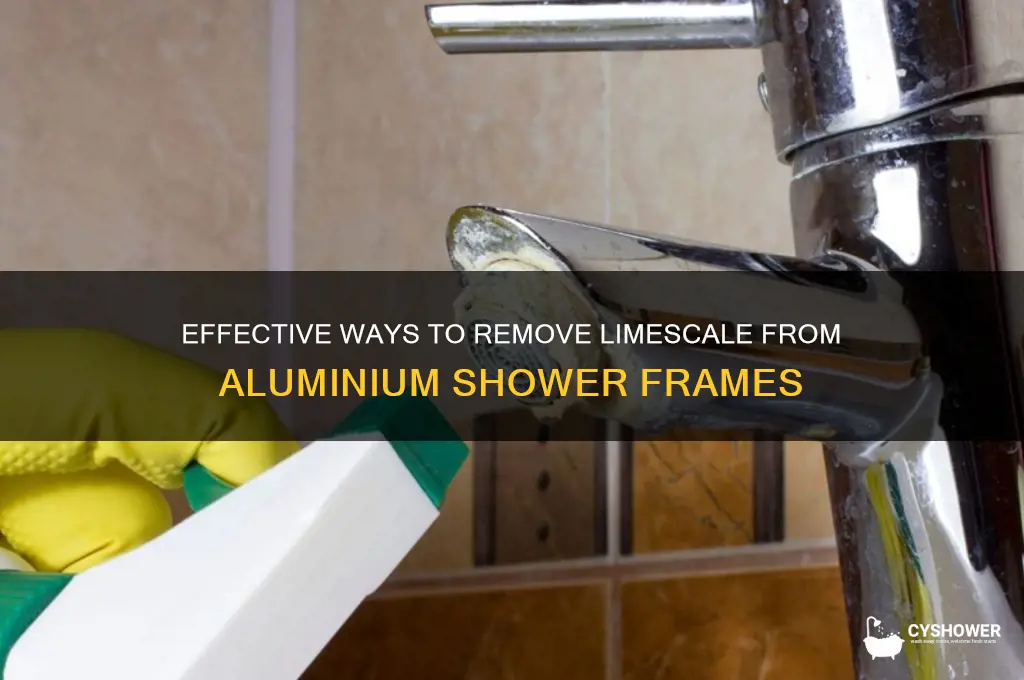how to remove limescale from aluminium shower frame