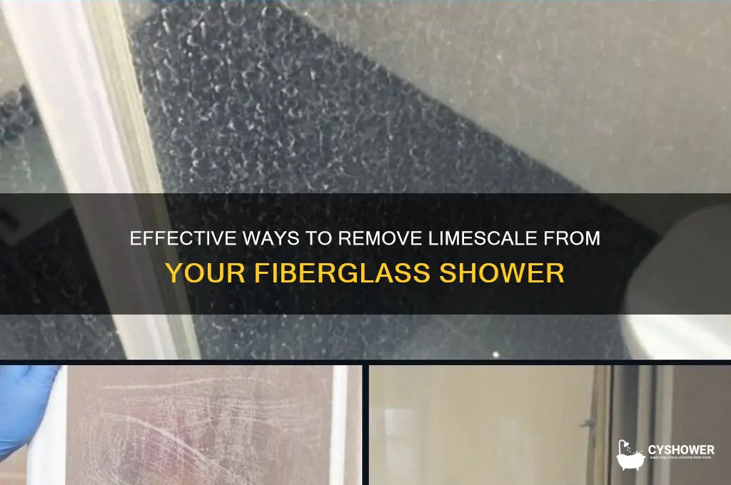 how to remove limescale from fiberglass shower