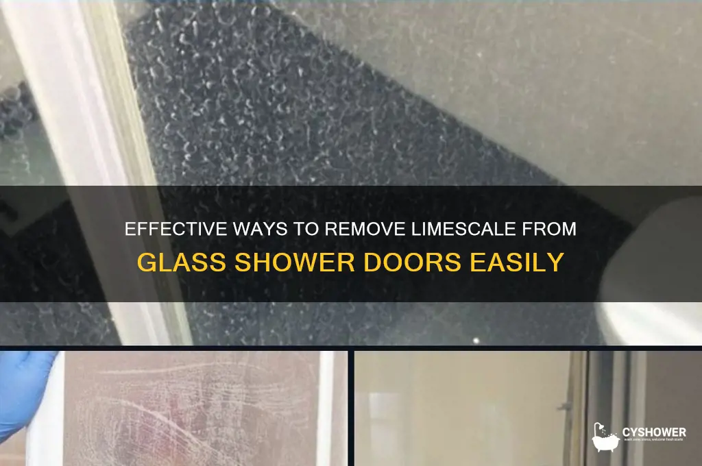 how to remove limescale from glass shower doors