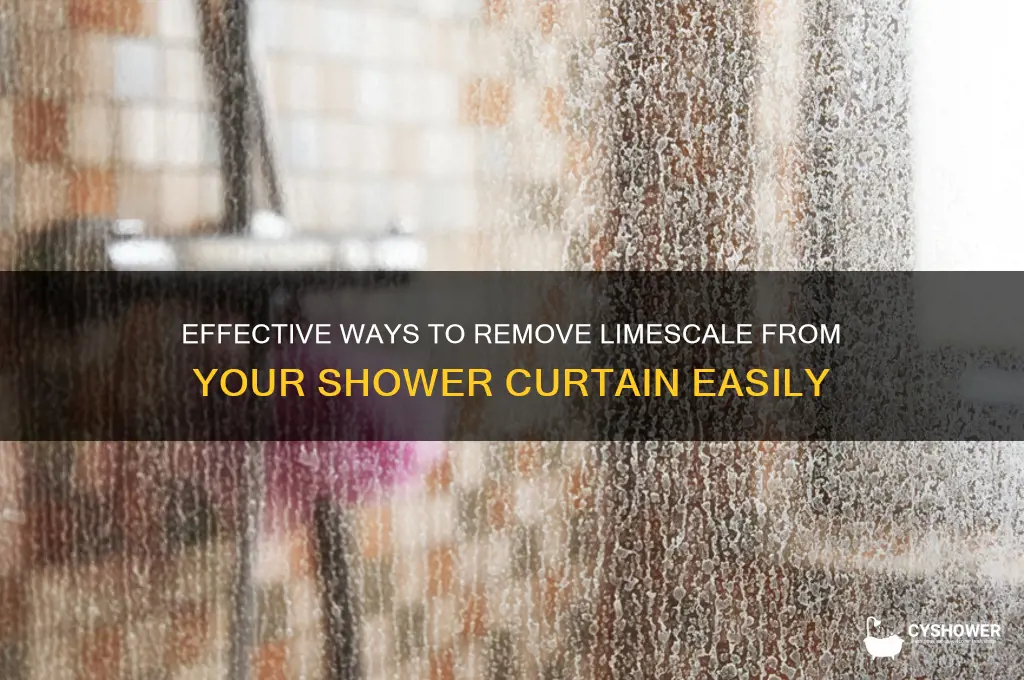 how to remove limescale from shower curtain