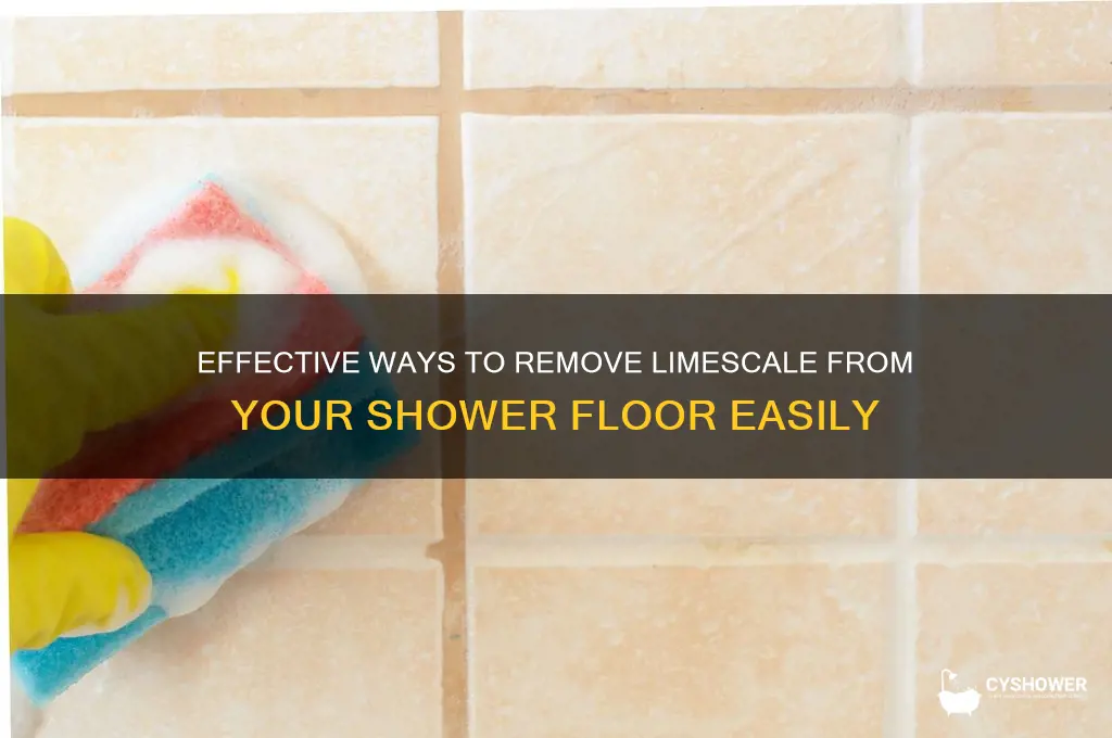 how to remove limescale from shower floor