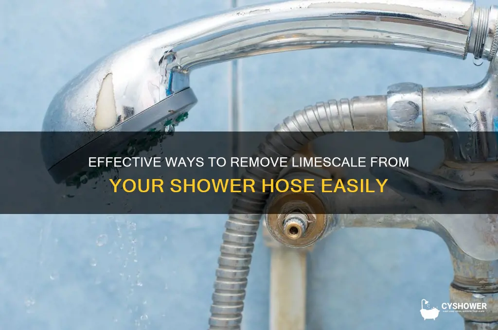 how to remove limescale from shower hose