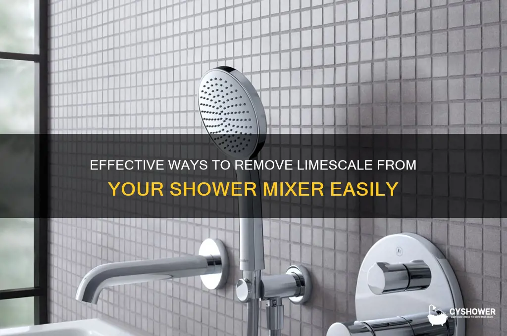 how to remove limescale from shower mixer