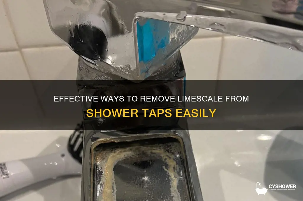 how to remove limescale from shower taps