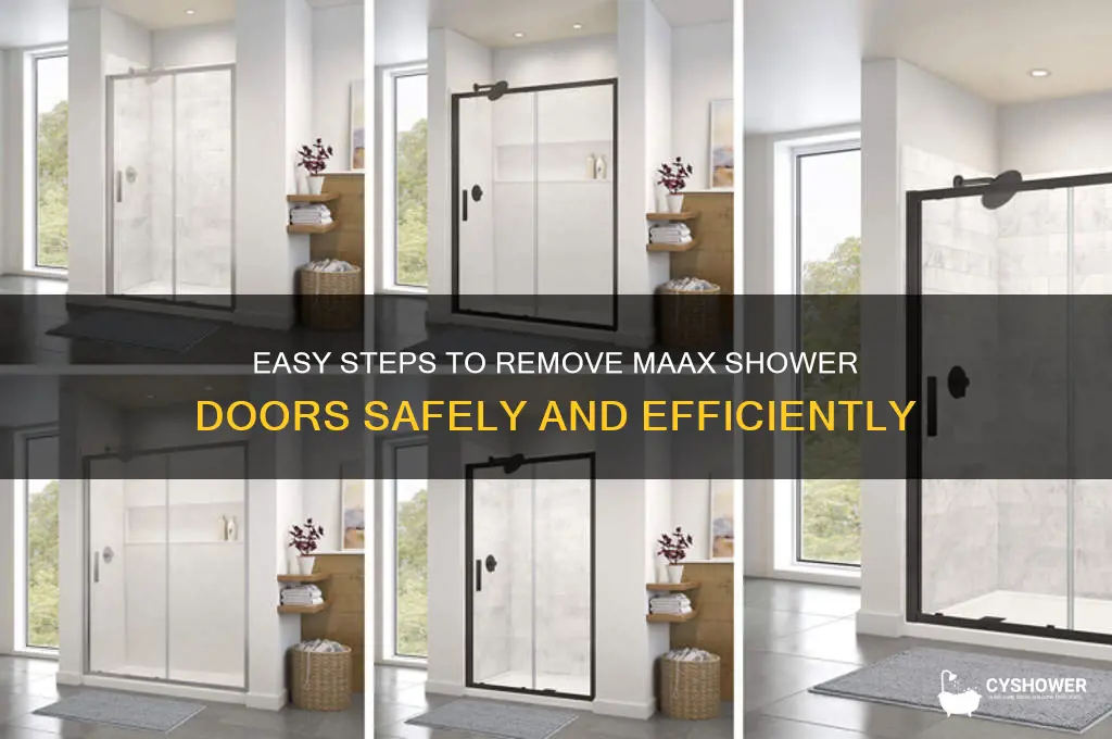 how to remove maax shower doors