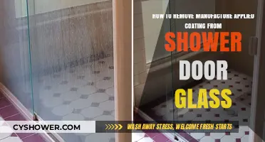 Effective Methods to Remove Factory Coating from Shower Door Glass