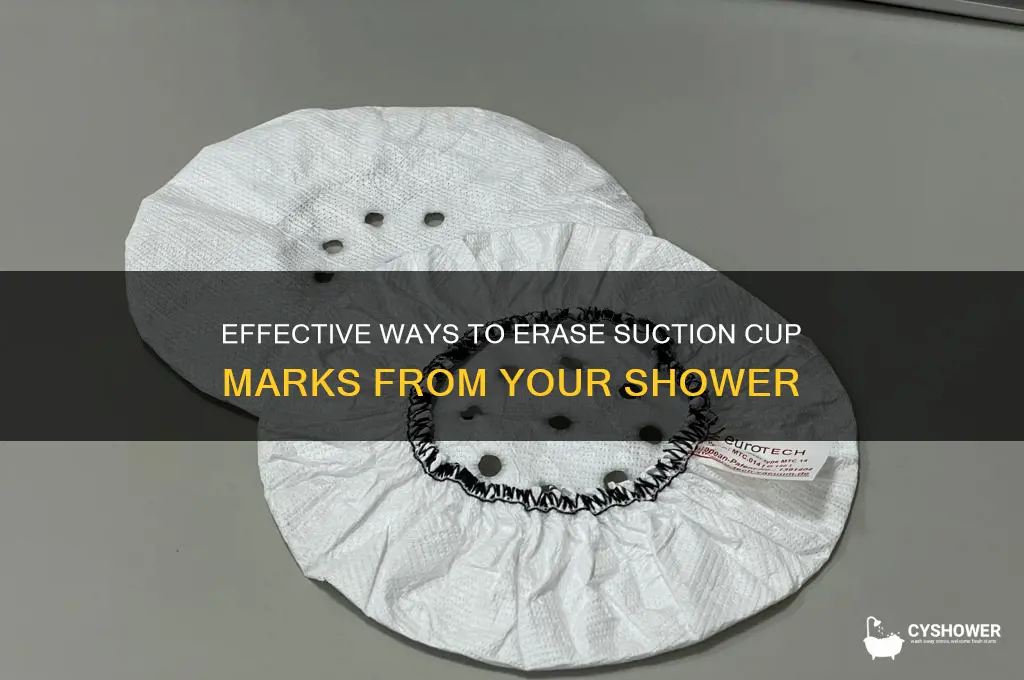 how to remove marks made by suction cups in shower