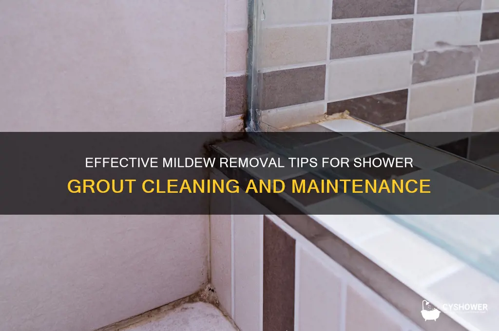 how to remove mildew from shower grout