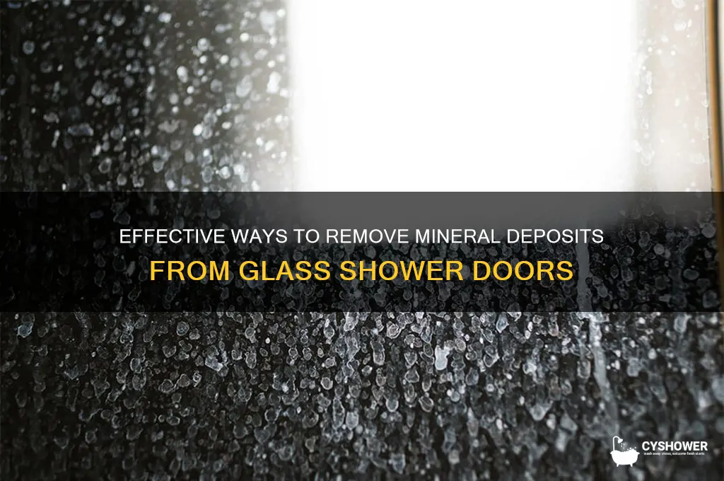 how to remove mineral deposits from glass shower doors
